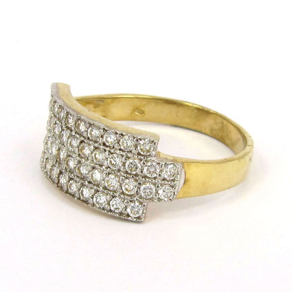 Zlatý prsten se zirkony Z70-240